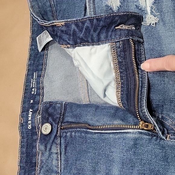 Old Navy Size 18 O.G. Straight High Rise Cuffed Denim Jean Shorts, NEW with Tag - Picture 10 of 11